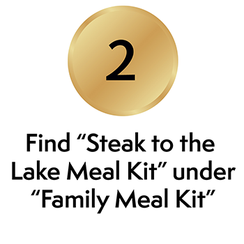 Find Steak to the Lake